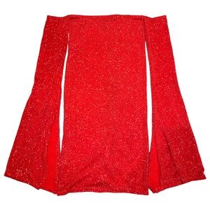 Flare Sleeve Mini Dress